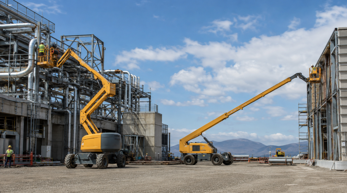 image1 Articulating Boom Lift vs Telescopic Boom Lift: